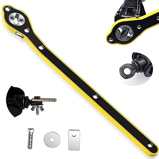 car Jack Ratchet Wrench with Long Handle, Jack Ratchet Wrench for Scissor Jack, Lug Wrench for Tire Jack, Car Jack Wrench Positive and Reversal Knob Design for Travel/Truck/SUV/Vans car Jack Ratchet Wrench with Long Handle, Jack Ratchet Wrench for Scissor Jack, Lug Wrench for Tire Jack, Car Jack Wrench Positive and Reversal Knob Design for Travel/Truck/SUV/Vans